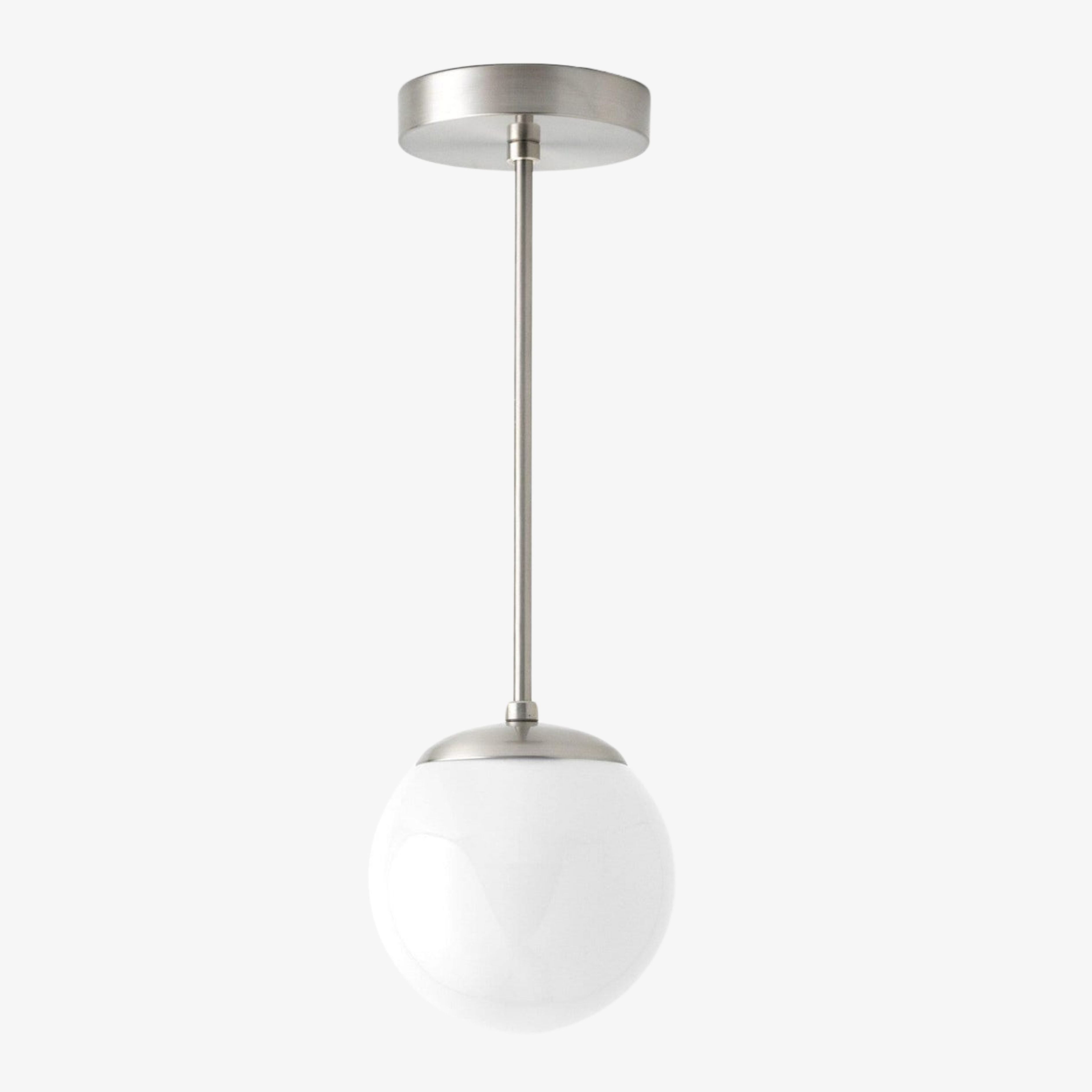 Freyza | Weiße Glas-Pendelleuchte – Küche Esszimmer