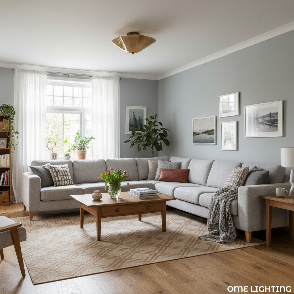 Freyza | Glass Ceiling Light – Bedroom Living Room