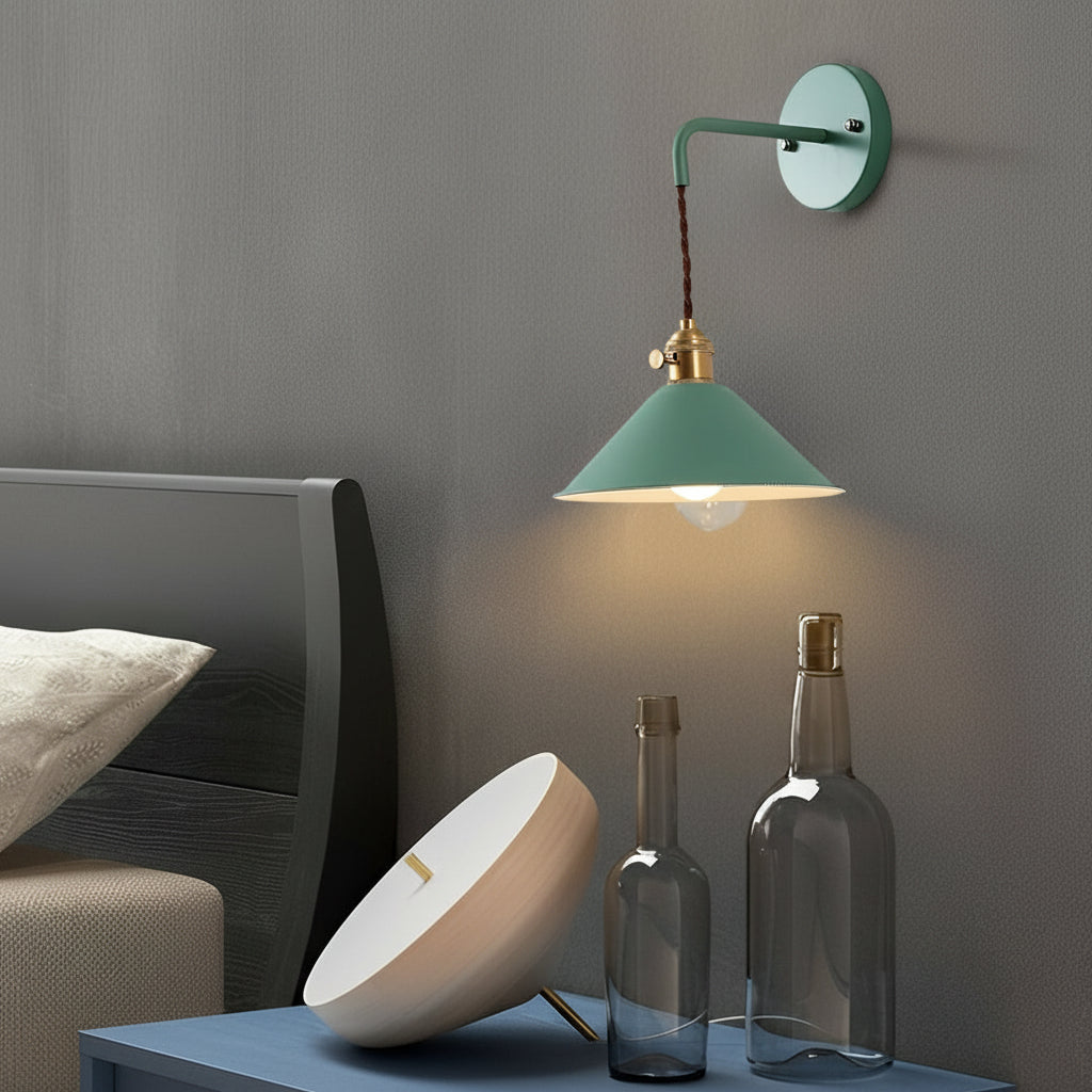 Freyza - LED Wall Sconce – Nordic Funnel Aluminum Black White Gold (Integrated LED & 10-25cm)