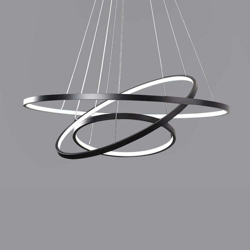 Freyza | Suspension Aluna intérieure noire et dorée – Luminaire suspendu pour cuisine et salle à manger