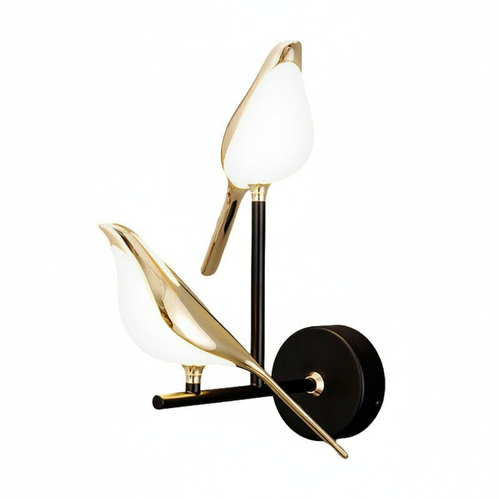 Freyza - Bird Wall Sconce Magpie Shape Adjustable Metal Acrylic LED 21-38cm / 8-15in Art Light