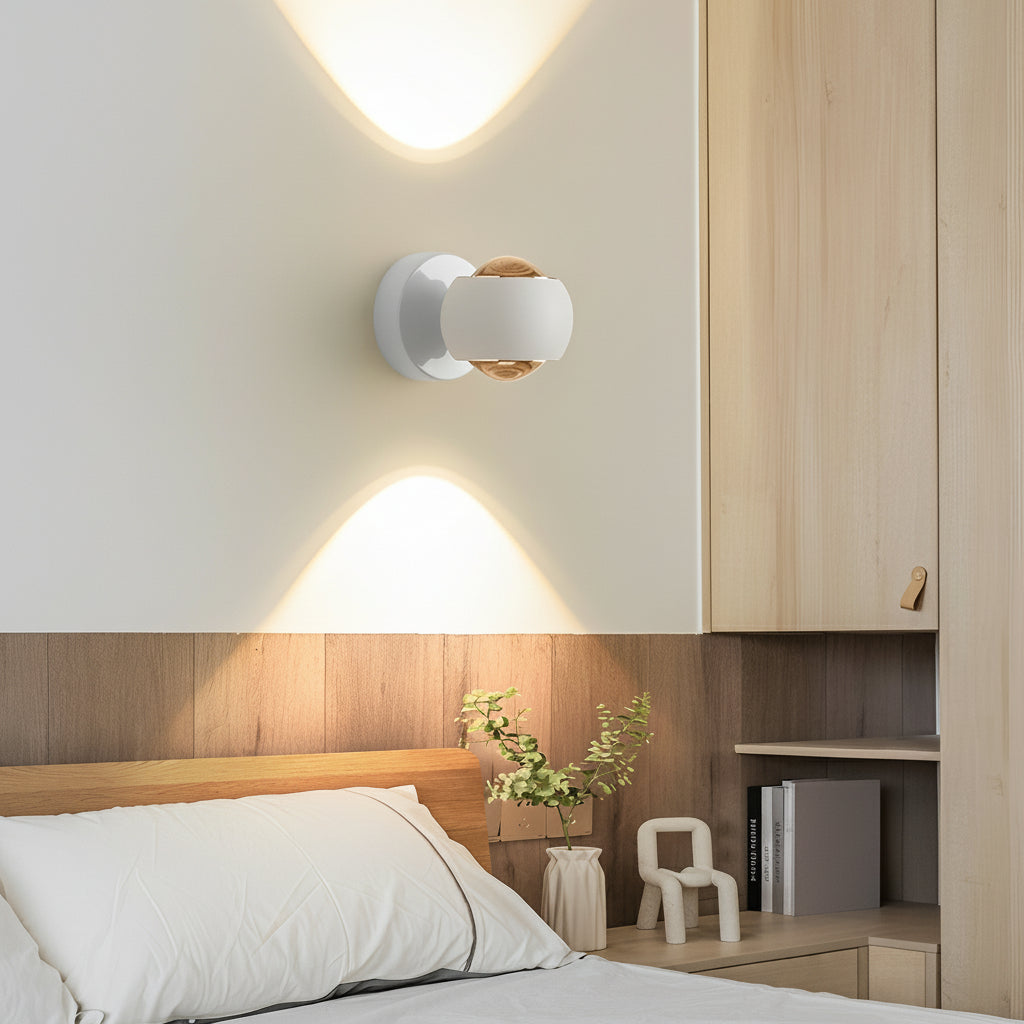 Freyza - LED Wall Washer Sconce | Round Up Down Aluminum 7W 10cm / 4in Modern Art Gallery Light