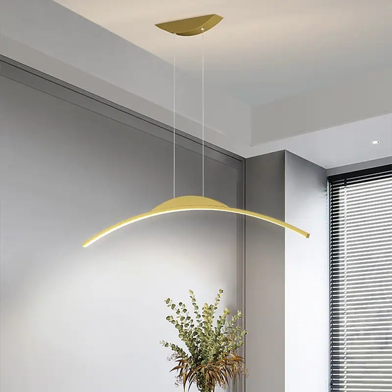 Freyza | Floa Minimalist Linear Pendant Light – Minimalist Kitchen Dining Room