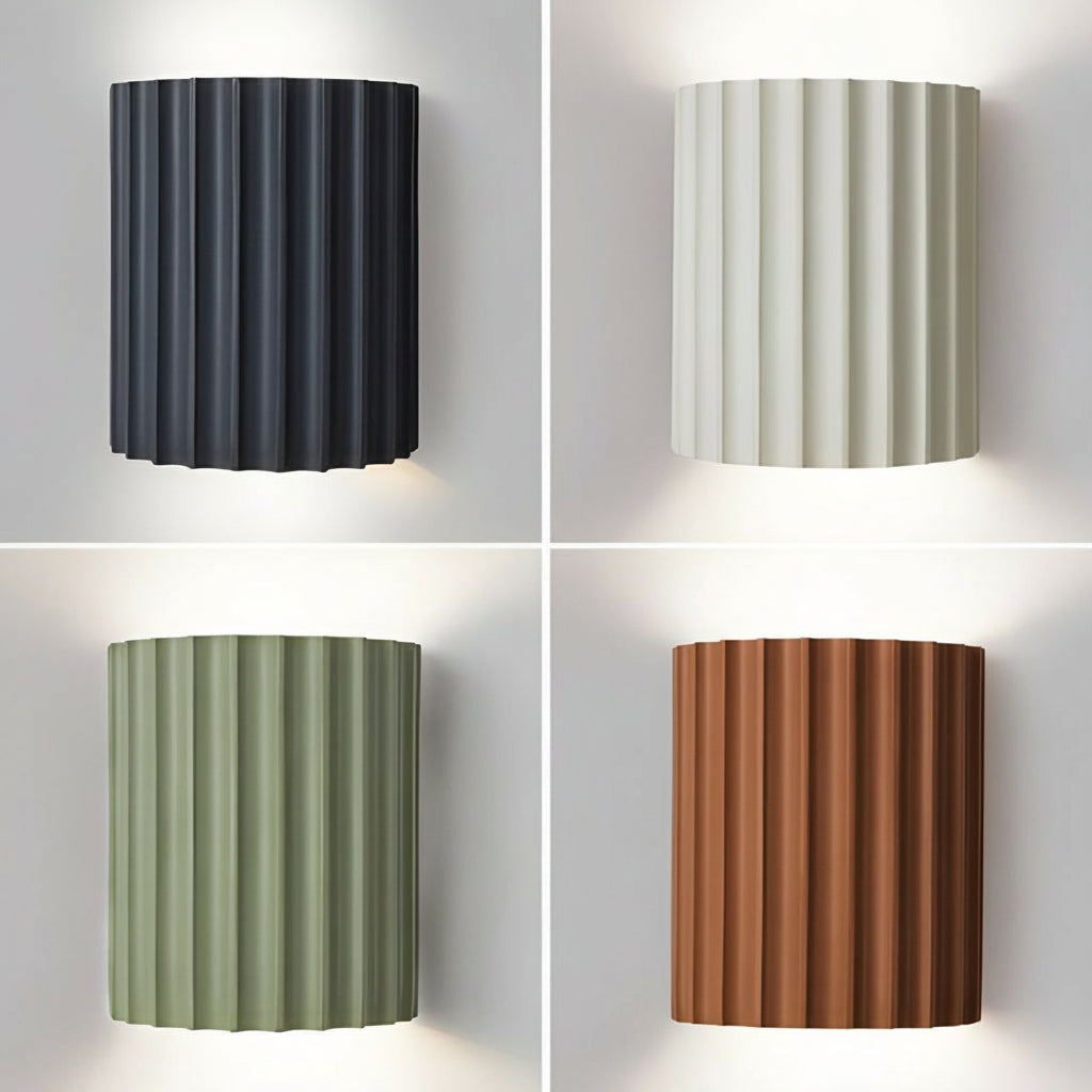 Freyza - Textured Resin G9 LED Wall Sconce Nordic Modern Up Down Light