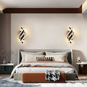 Freyza - Spiral Wall Sconce Helix DNA Metal Acrylic 22W 33cm / 13in 3-Color Dimmable
