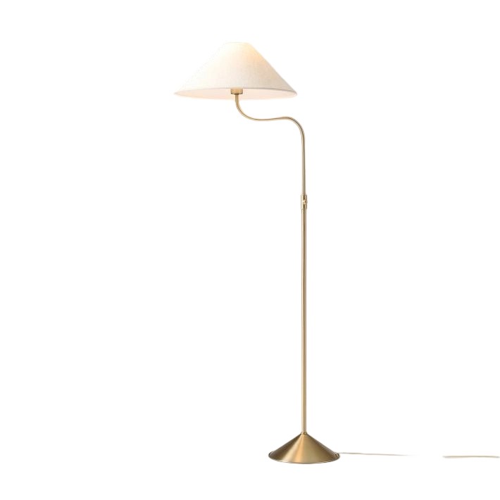 Freyza | Linen Floor Lamp – Contemporary Living Room Bedroom