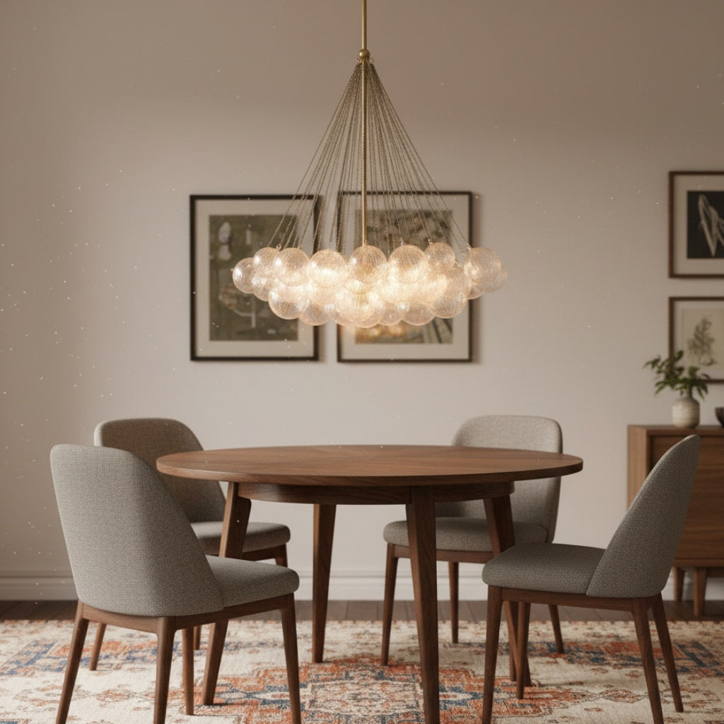 Freyza | Glass Chandelier – Dining Room Living Room