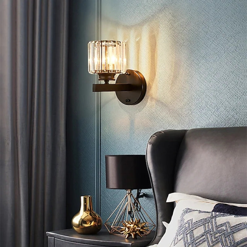 Freyza | Applique murale d’intérieur en cristal – Chambre et salon modernes