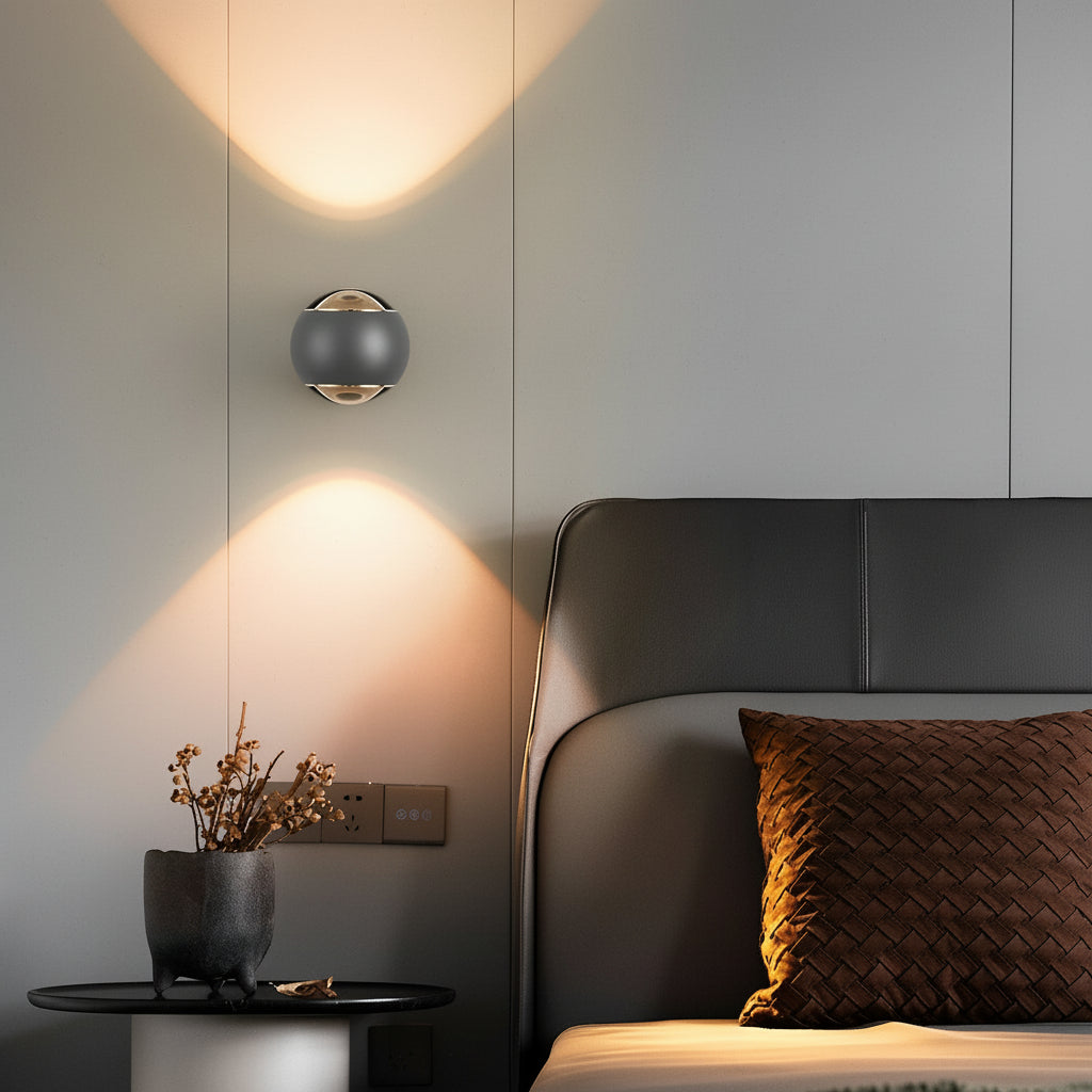 Freyza - LED Wall Washer Sconce | Round Up Down Aluminum 7W 10cm / 4in Modern Art Gallery Light