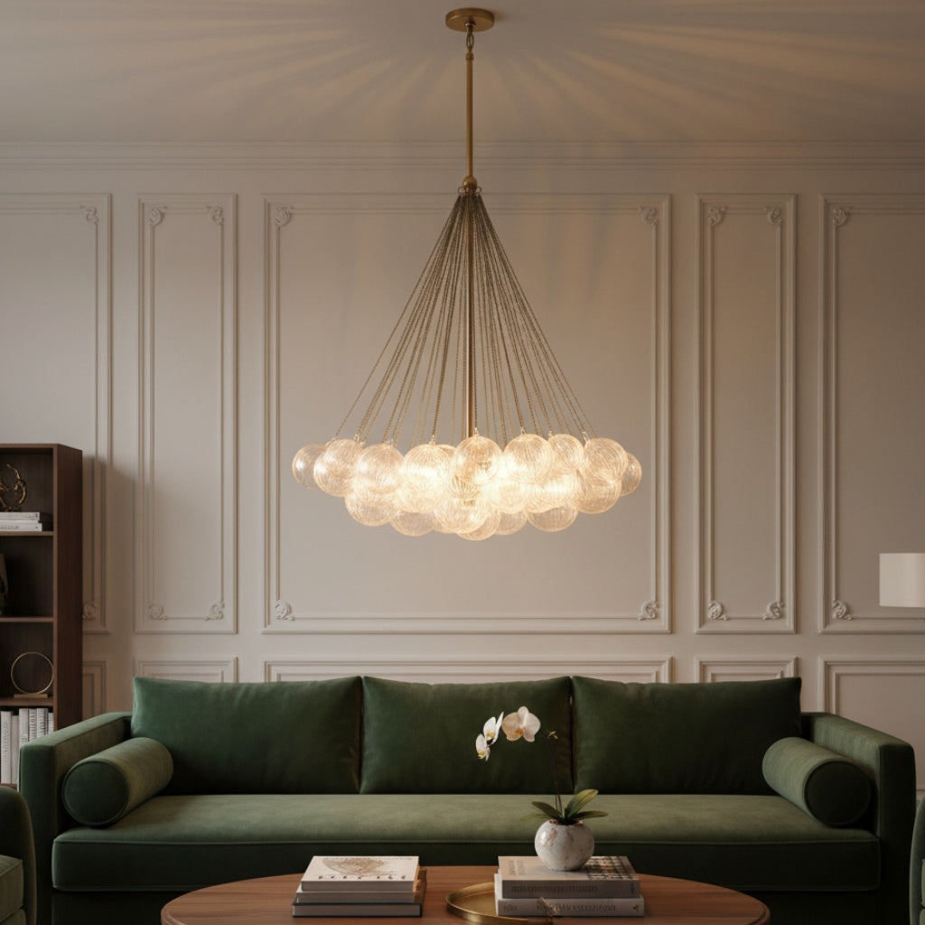 Freyza | Glass Chandelier – Dining Room Living Room