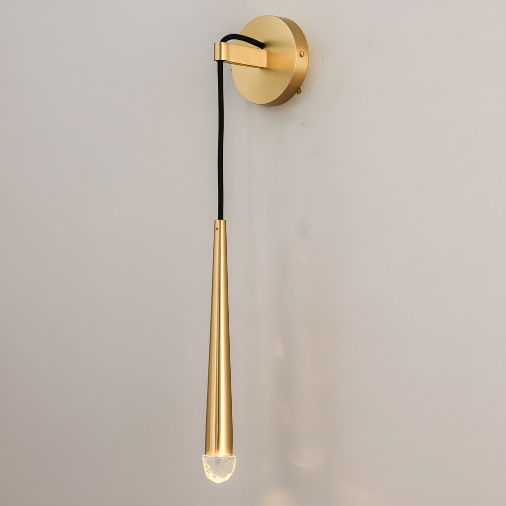 Freyza - LED Wall Sconce – Strip Crystal Nordic Hardware Lamp (24in / 20in)