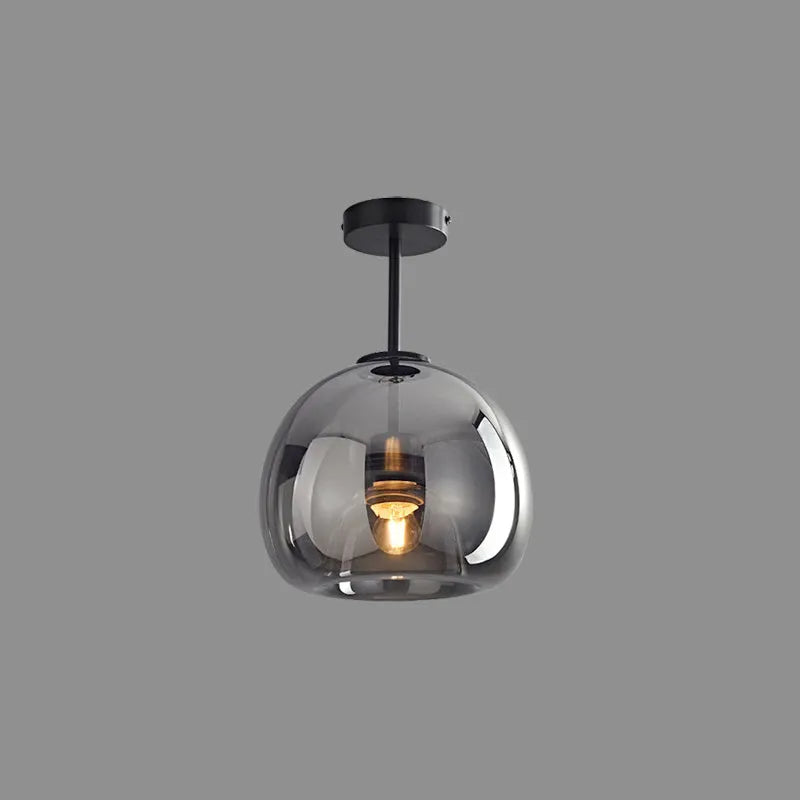 Freyza | Plafonnier semi-encastré en verre Rhea – chambre, couloir, cuisine