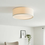 Freyza | Linen Ceiling Light – Modern Bedroom Living Room