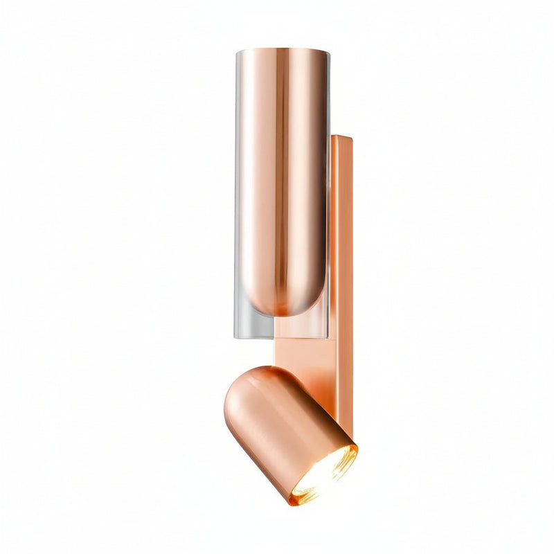 Justerbar Vägglampa Cylinder Roterbar Strykjärn GU10 30cm/12in Up Down - Läslampa vid sängkanten dimensions