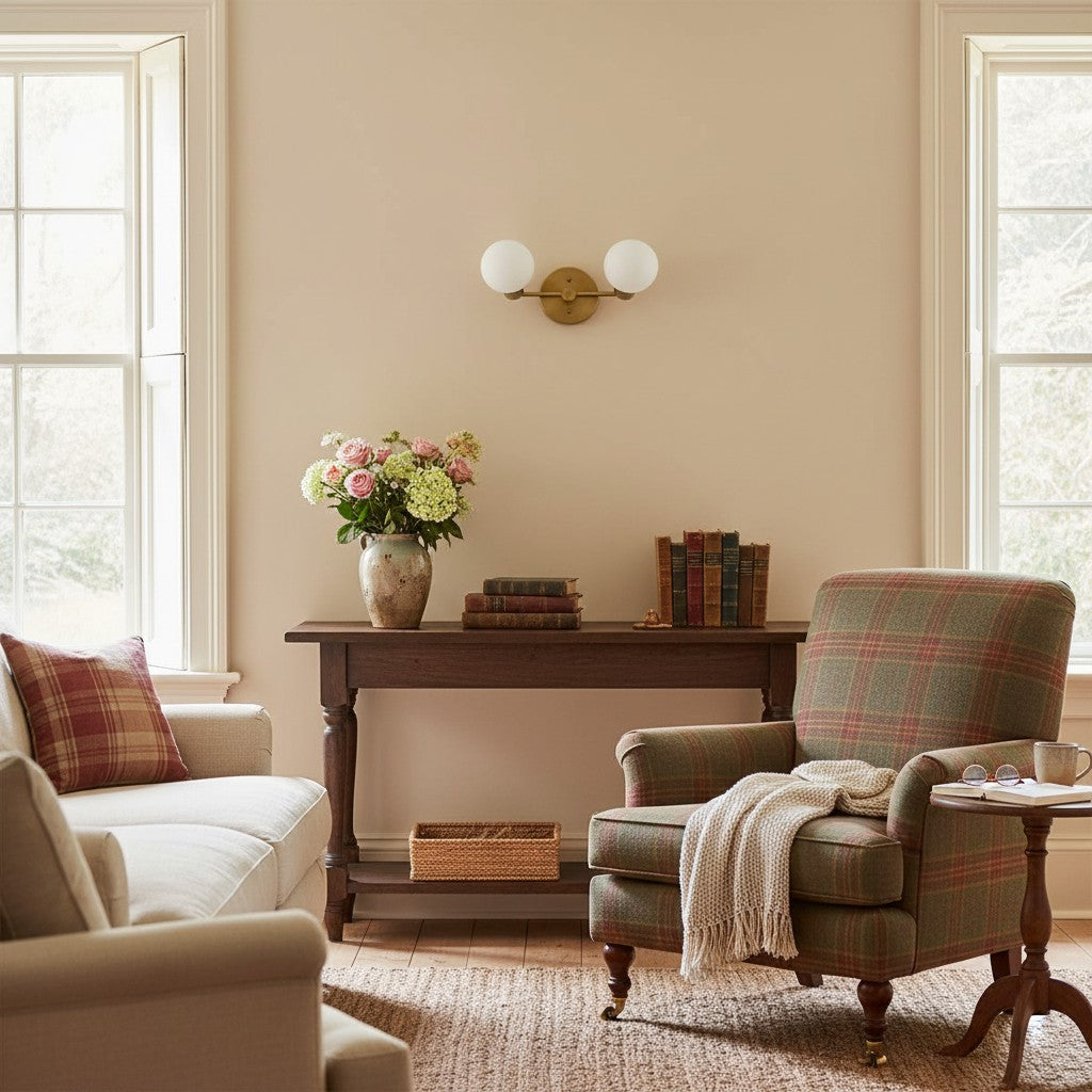 Freyza | Brass Wall Sconce – Modern Living Room Hallway