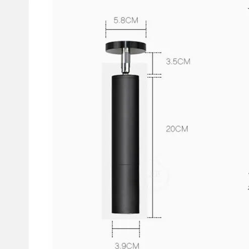 Freyza | Plafonnier noir et blanc – Moderne pour chambre, couloir et cuisine