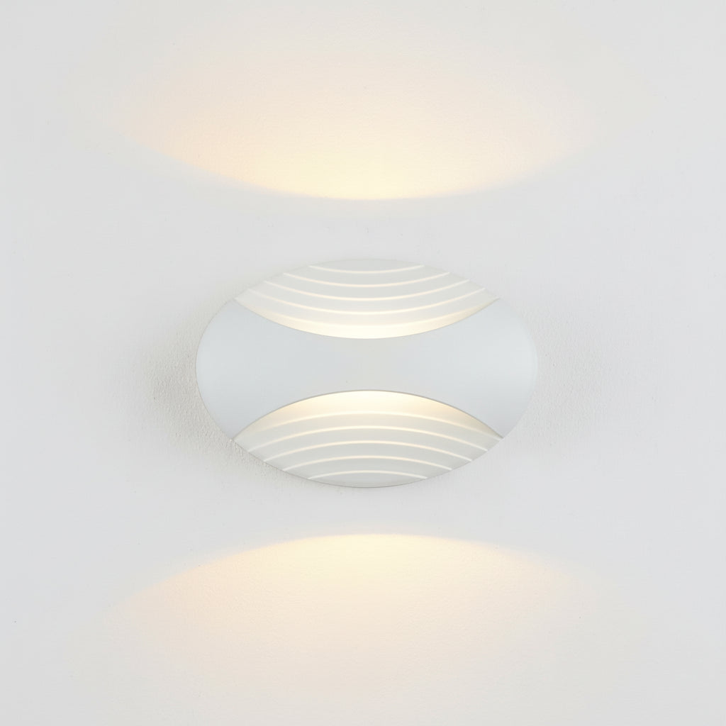 Freyza - Nordic Outdoor Wall Sconce LED Linear Aluminum White IP65 21cm / 8in - Waterproof