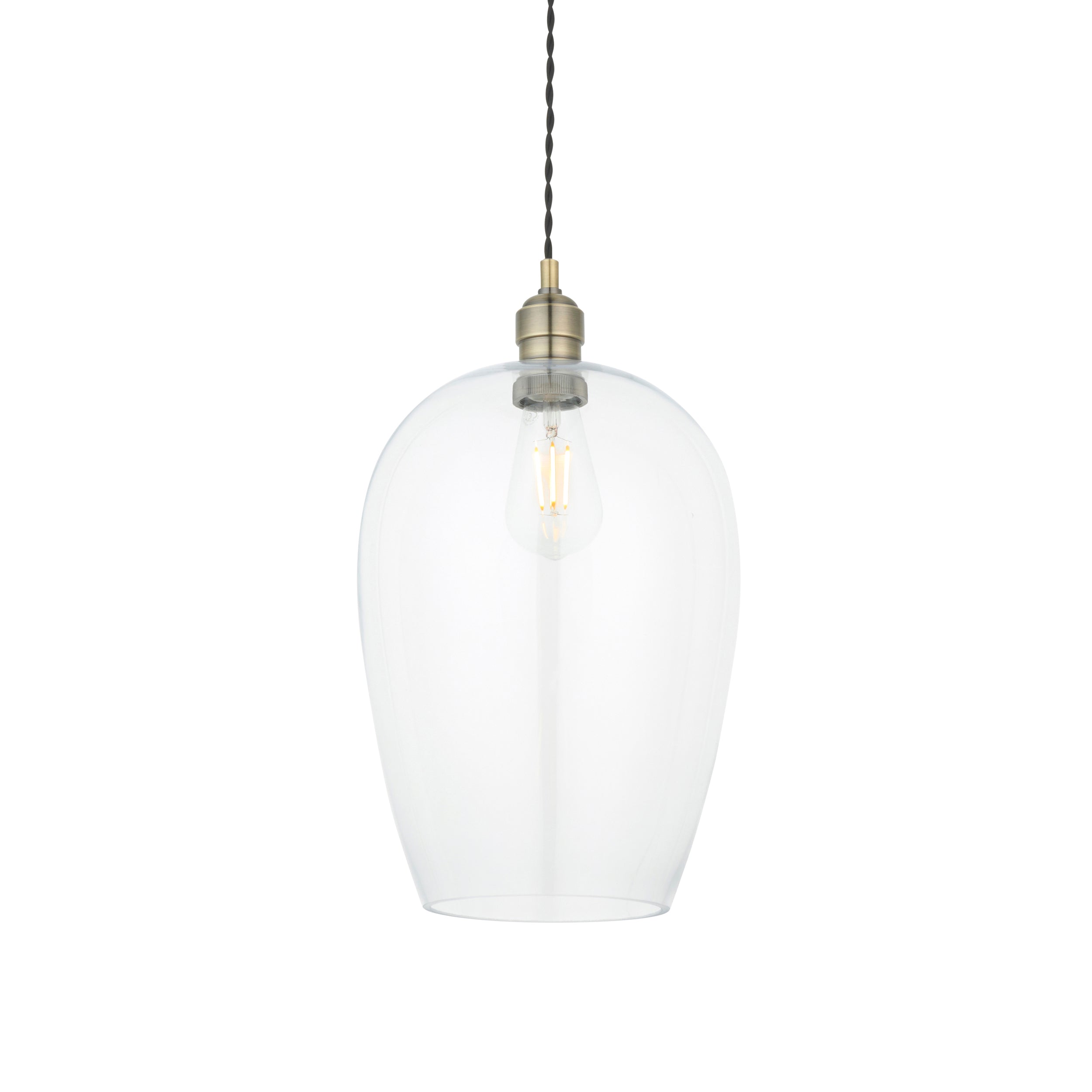 Freyza - Amos Lucid Pendant Antique Brass Large