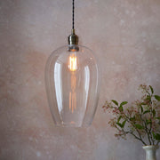 Freyza - Amos Lucid Pendant Antique Brass Large