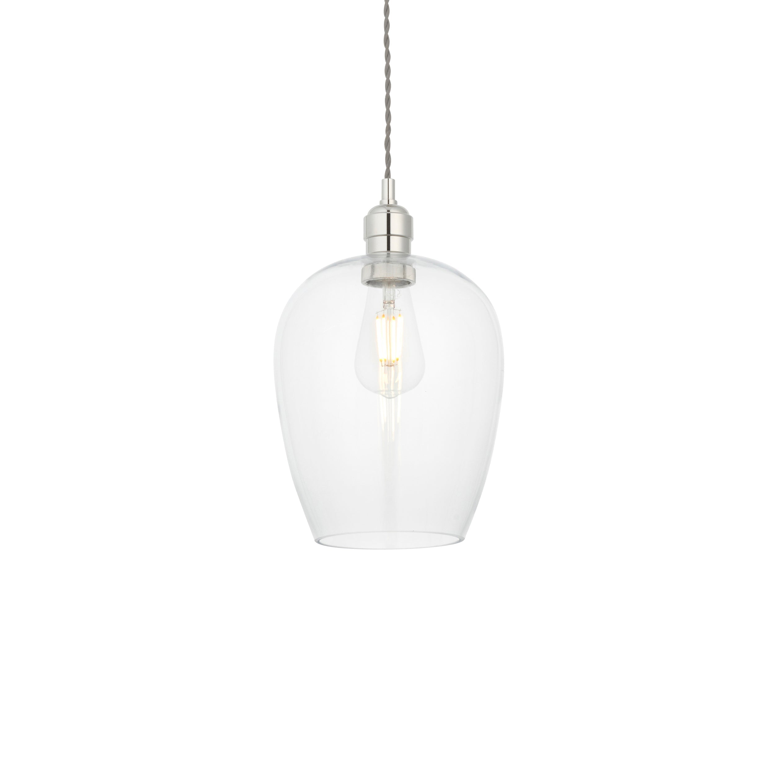 Freyza – Amos Lucid Pendelleuchte, poliertes Nickel, klein