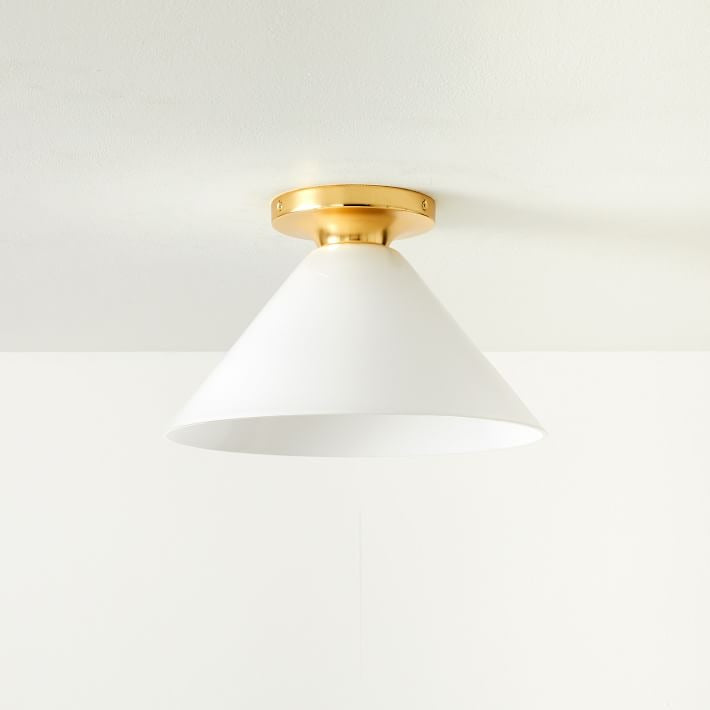Freyza | Glass Flush Mount Ceiling Light – Modern Bedroom Hallway Kitchen