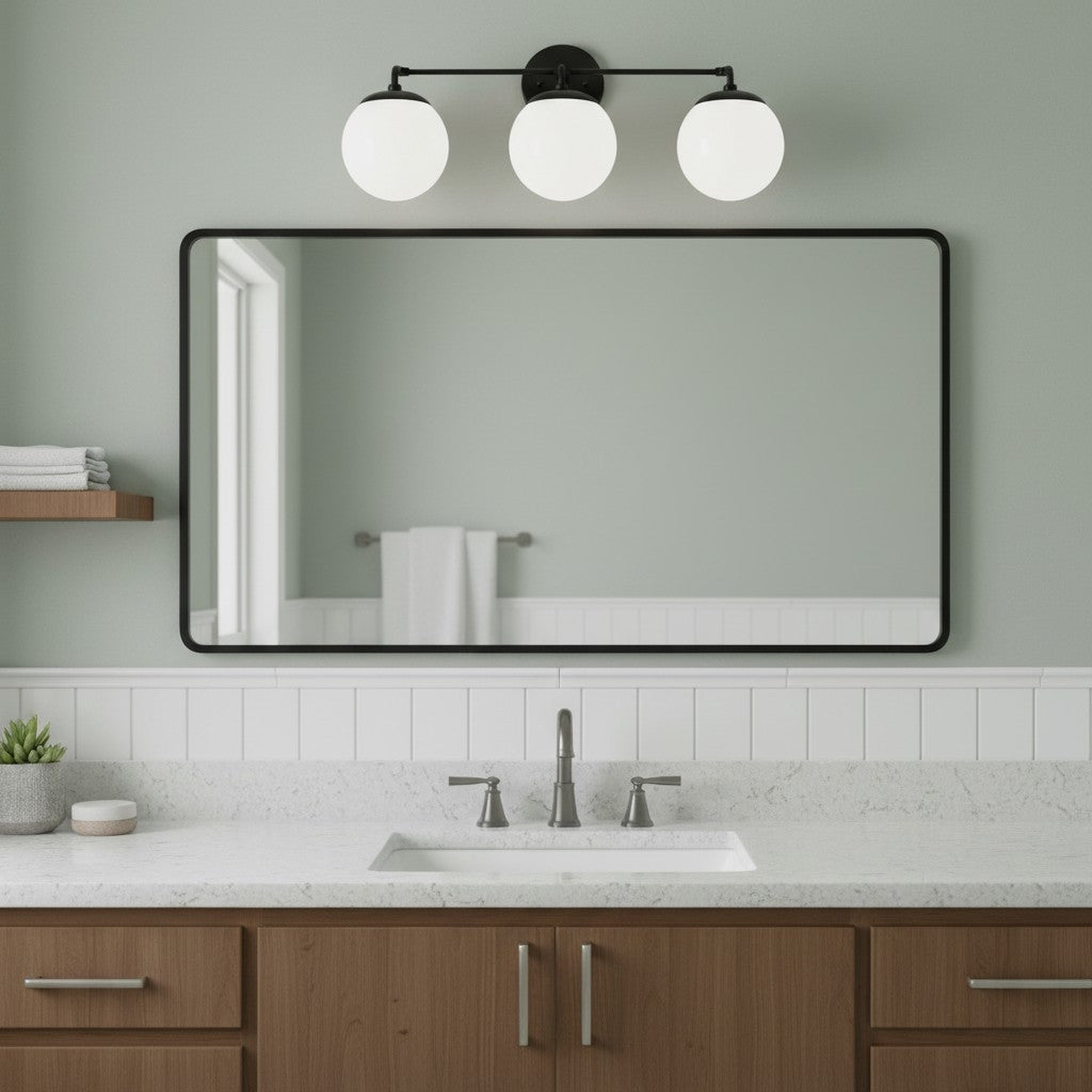 Freyza | 3-flammige Glas-Wandleuchte – Wohnzimmer, Flur