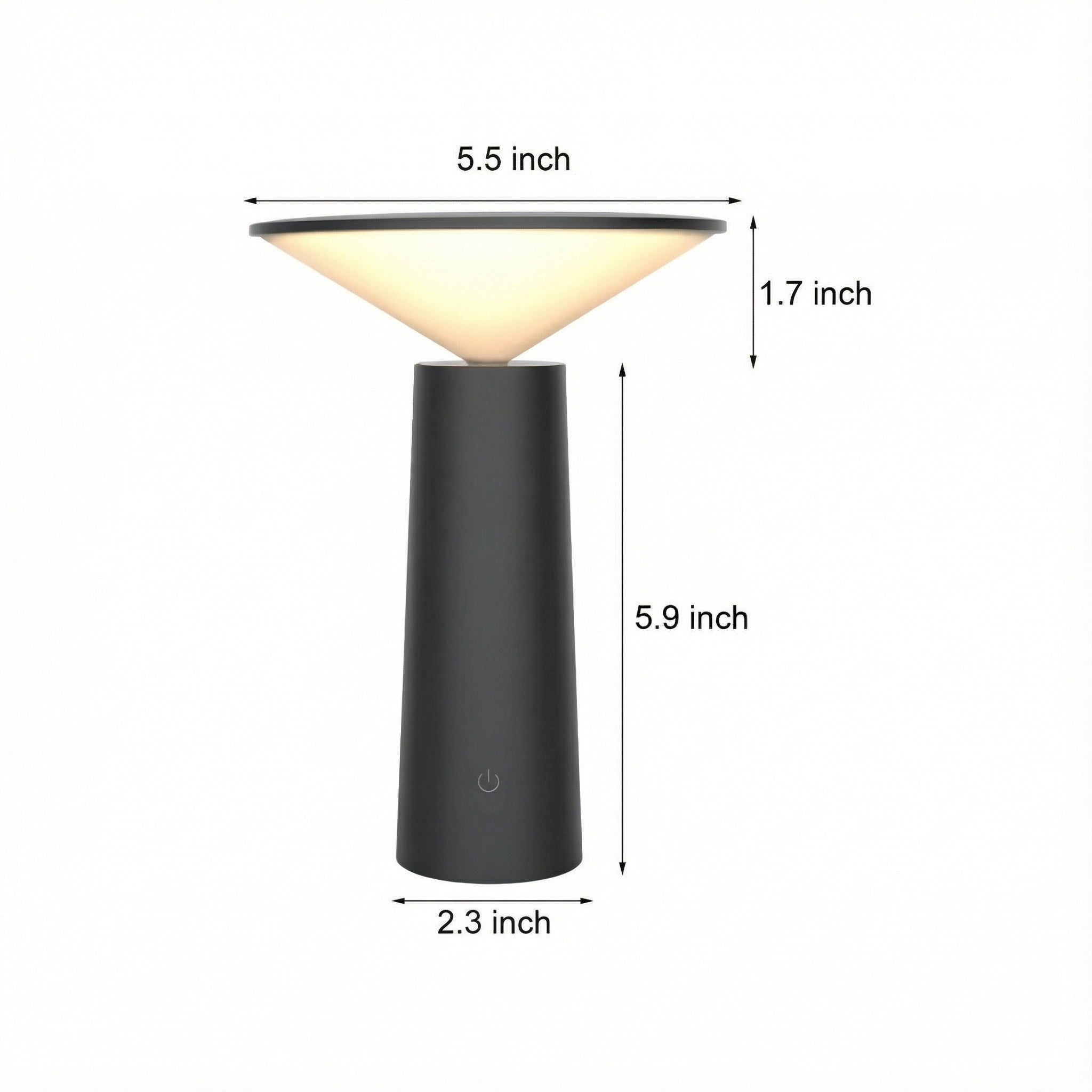 Freyza - LED Table Lamp 3-in-1 Rotatable Portable Wall Light USB Rechargeable 15cm / 6in