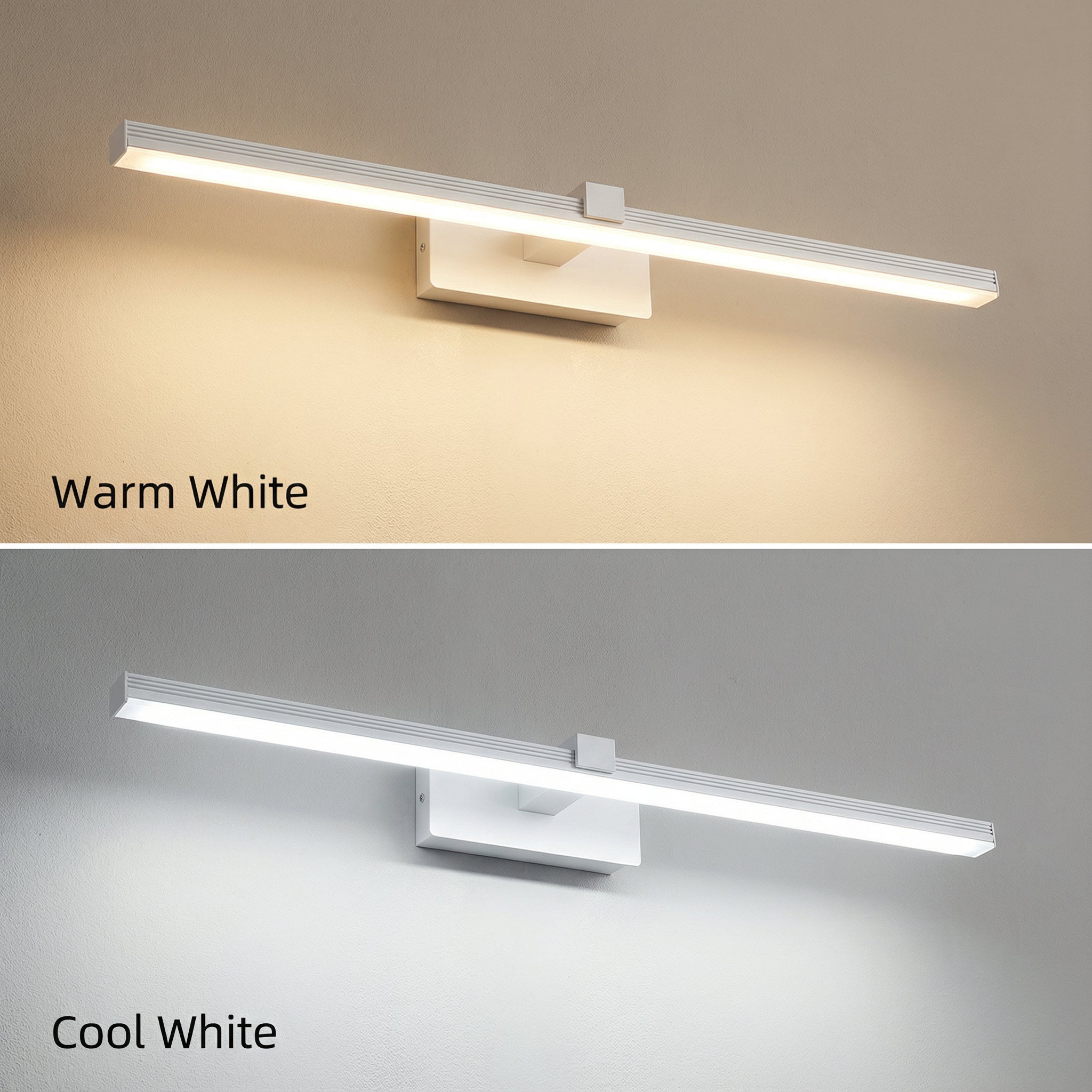 Freyza - LED Vanity Light Bar Modern Minimalist Wall Sconce Black White 40-50cm