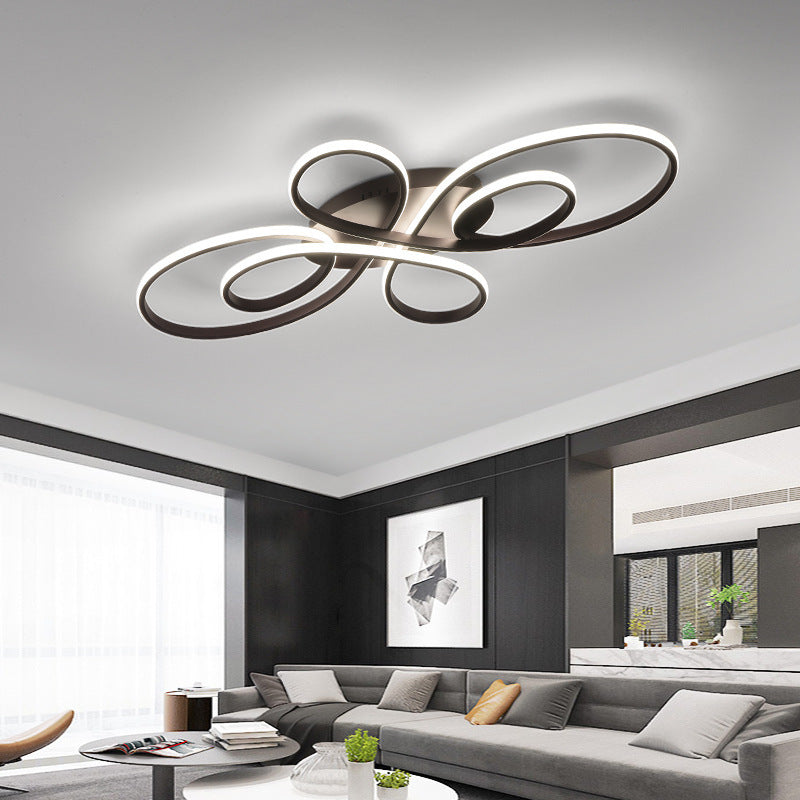 Freyza | Brisa plafonnier LED moderne blanc à éclairage multiple, à montage affleurant – chambre, couloir, cuisine modernes