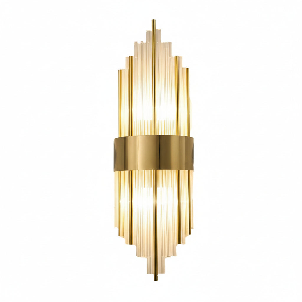 Freyza - Crystal Wall Sconce Stainless Steel LED 60cm / 24in 3-Color Dimmable Postmodern Light