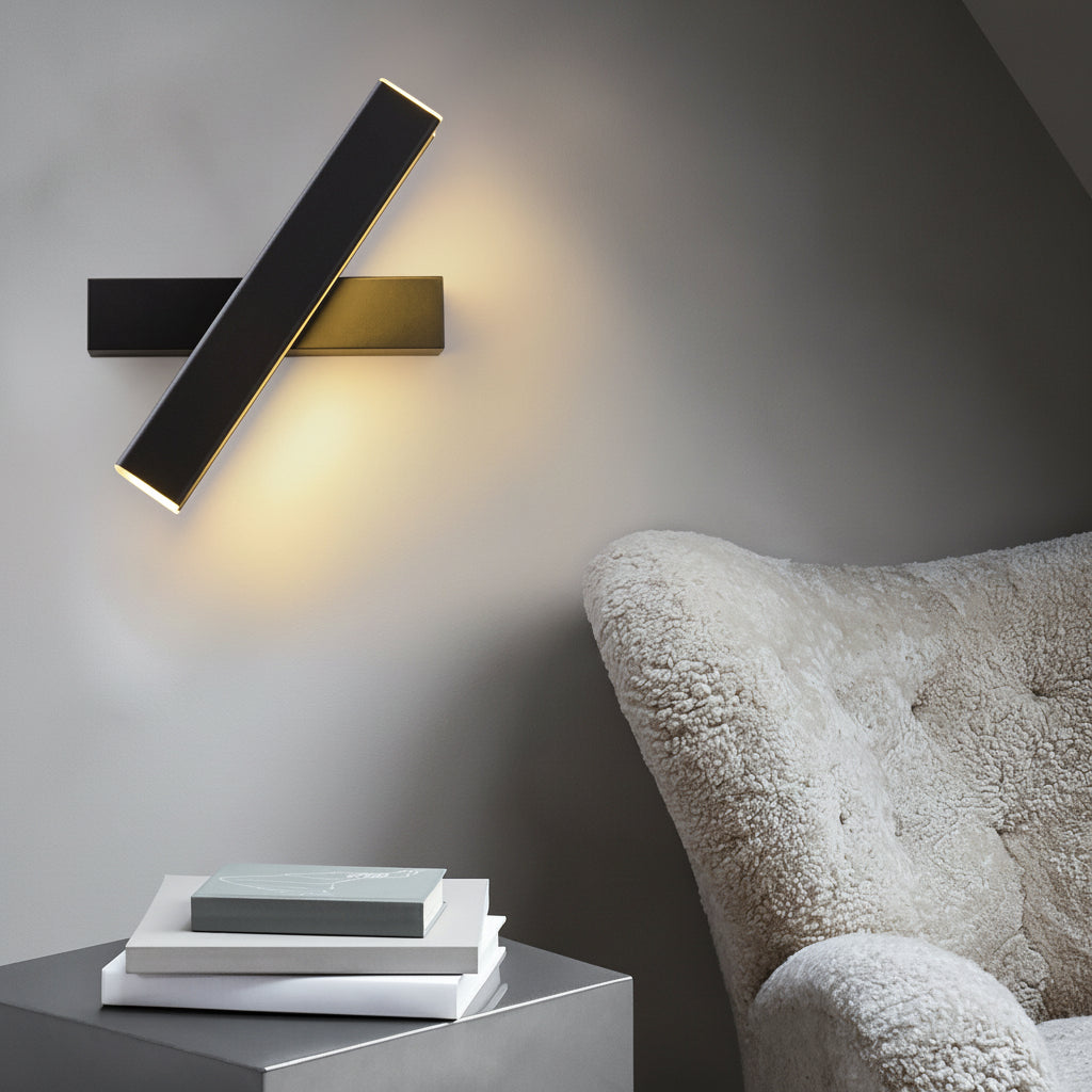 Freyza - Nordic 360° Rotatable LED Wall Sconce – Minimalist Aluminum Bedside Reading Light