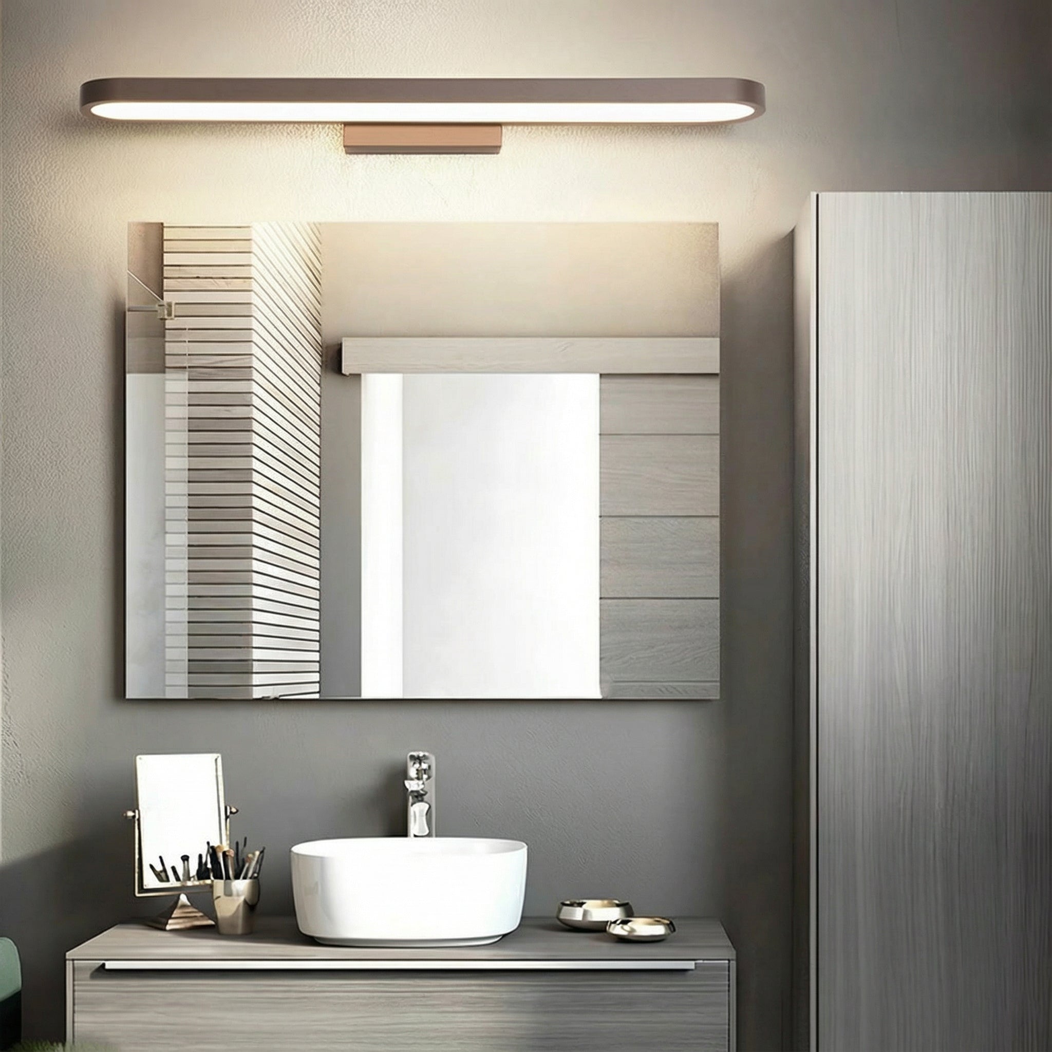 Freyza - LED Vanity Light Bar Annular Ring Linear Aluminum Sconce 40cm-100cm