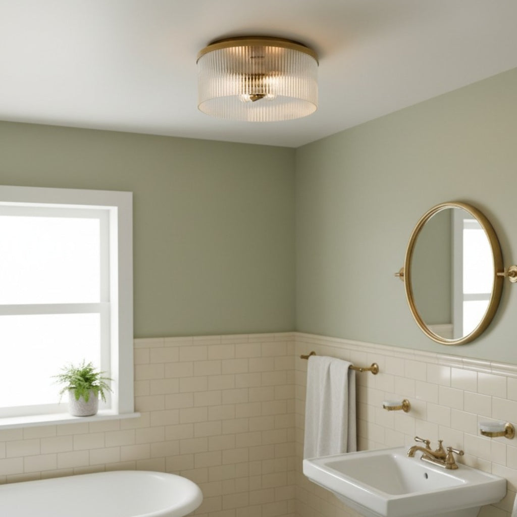 Freyza | Glass Ceiling Light – Bedroom Living Room