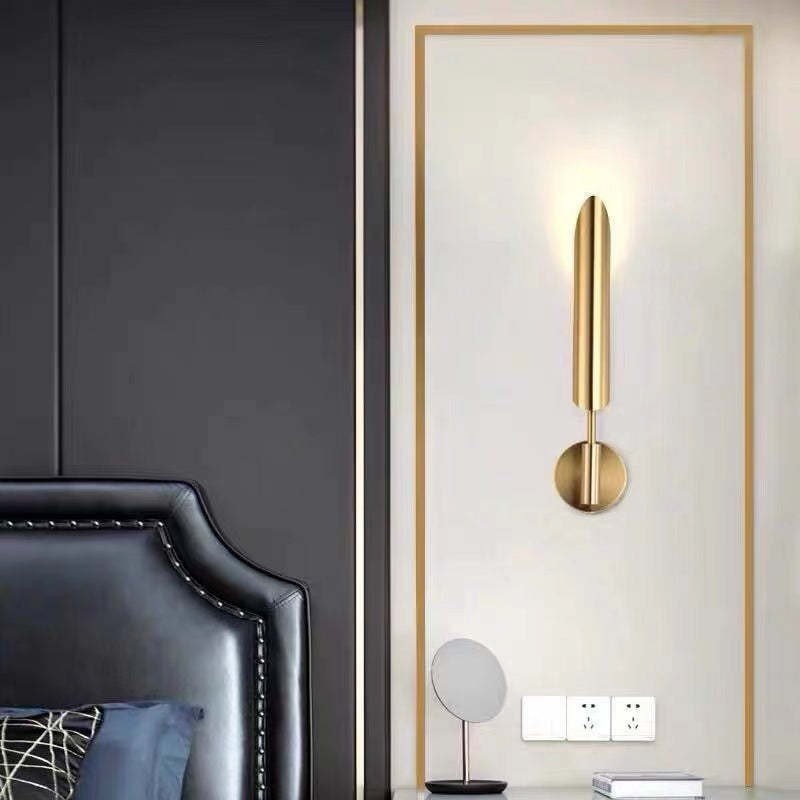 Freyza | Phira luxuriöse goldene Doppelkopf-Wandleuchte für den Innenbereich – Schlafzimmer, Wohnzimmer
