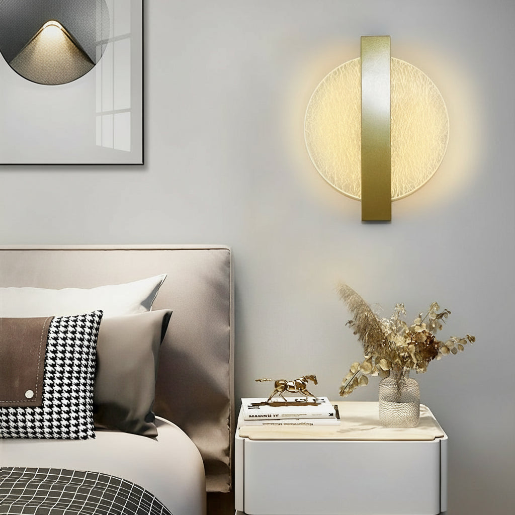 Freyza - LED Wall Sconce Light – Modern Nordic Geometric Acrylic Bedside (25x20cm / 9.8x7.9in)