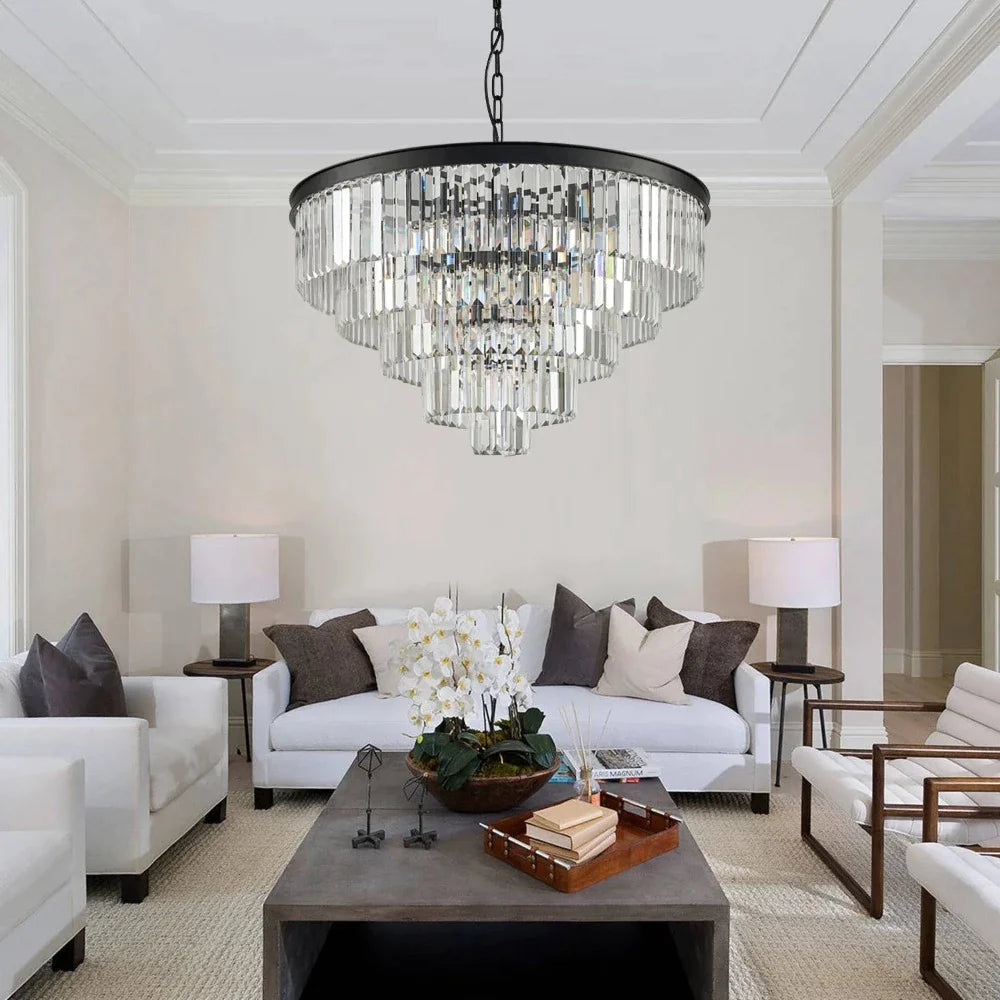 Freyza | Suspension moderne en cristal à LED Kristy – Cuisine moderne, salle à manger
