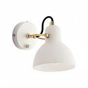 Freyza - LED Wall Sconce Light – Modern Nordic Rotatable White Glass (18x12cm / 7.1x4.6in)