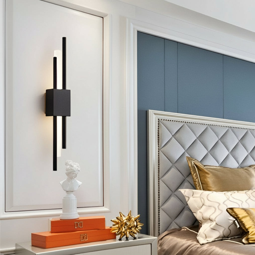 Freyza - Postmoderne Kupfer-Wandleuchte - Auf-/Abwärts LED Kunstdekor-Leuchte - 2-flammig/4-flammig - 3000K