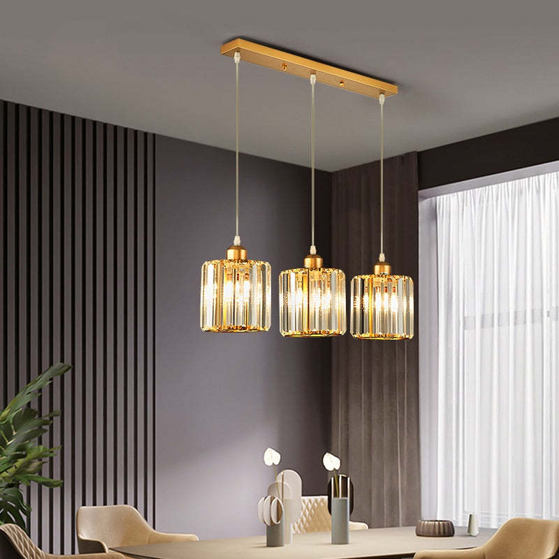 Freyza | Vina Modern Cluster Black Gold Pendant Light – Modern Kitchen Dining Room