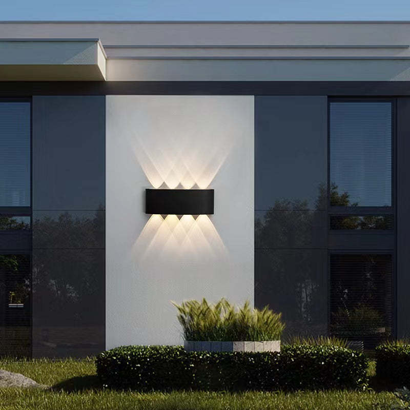 Freyza | Tronix Modern Rectangular Black White Outdoor Wall Light – Modern Garden Porch Exterior