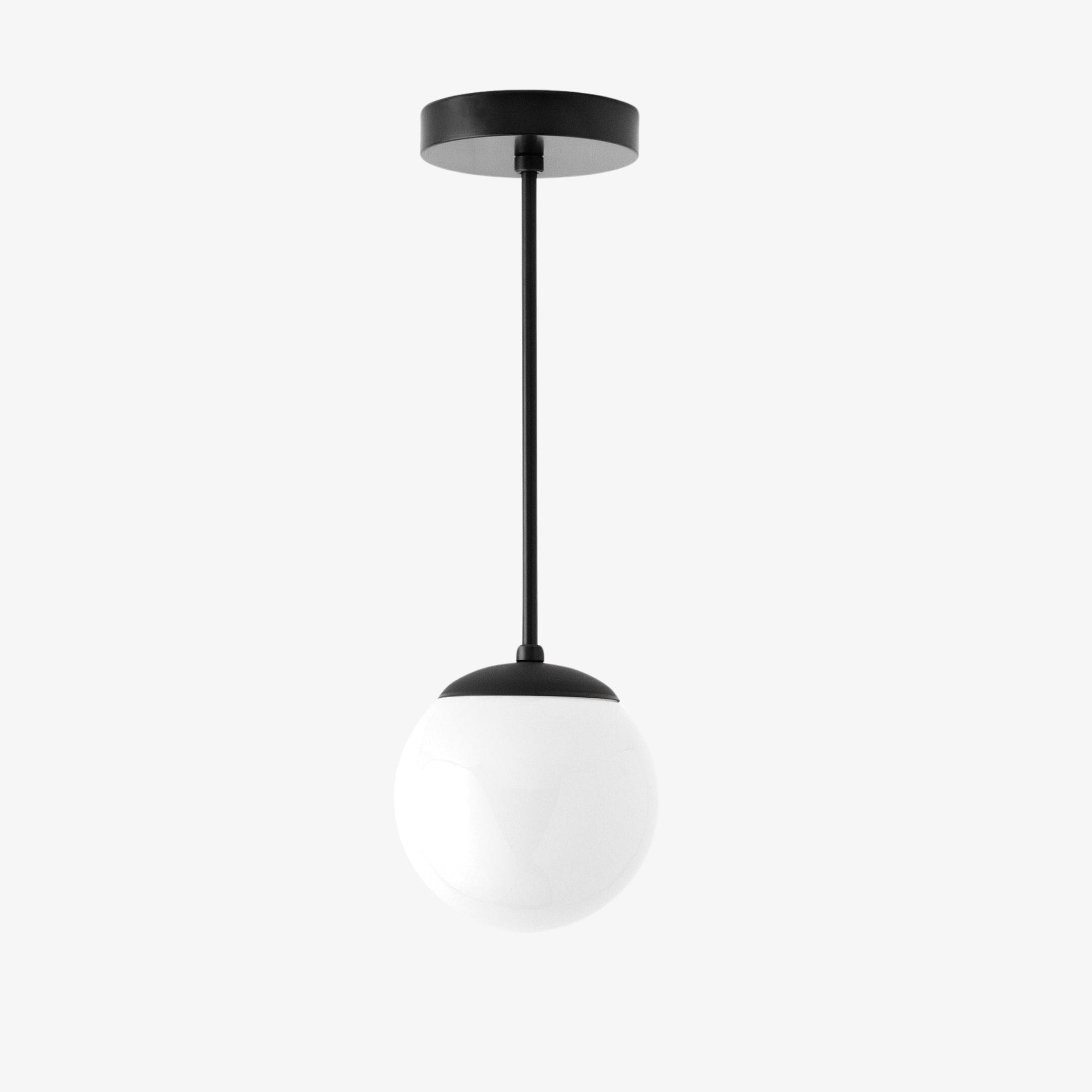 Freyza | Weiße Glas-Pendelleuchte – Küche Esszimmer