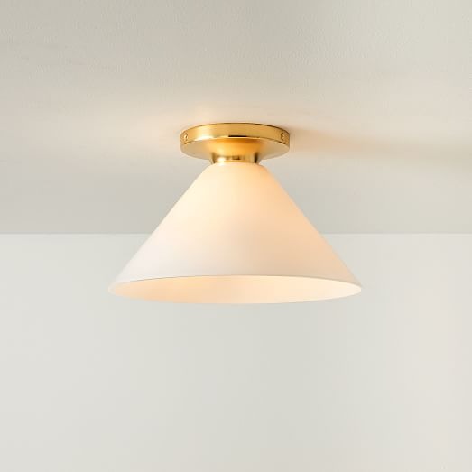 Freyza | Glass Flush Mount Ceiling Light – Modern Bedroom Hallway Kitchen