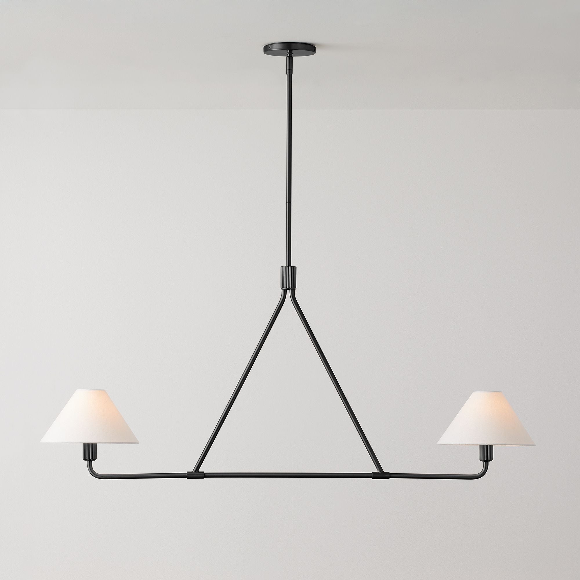 Freyza | Vector Brass Fabric Chandelier