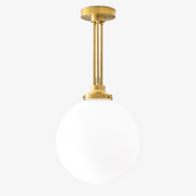Freyza | Brass Globe Pendant Light – Kitchen Island