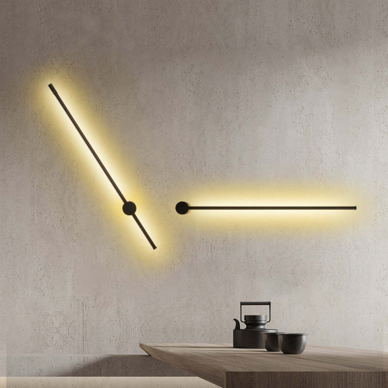 Freyza | Applique murale intérieure noire – Chambre et salon modernes