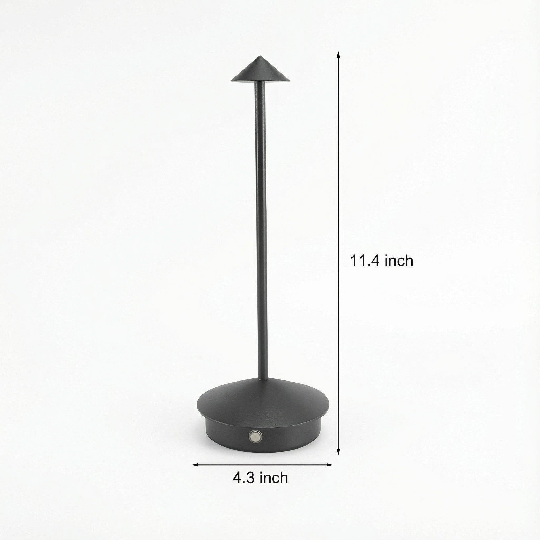 Freyza - Cordless LED Table Lamp Rechargeable Touch Dimming Metal 29cm / 11.4in 2000mAh 3 Color Modes