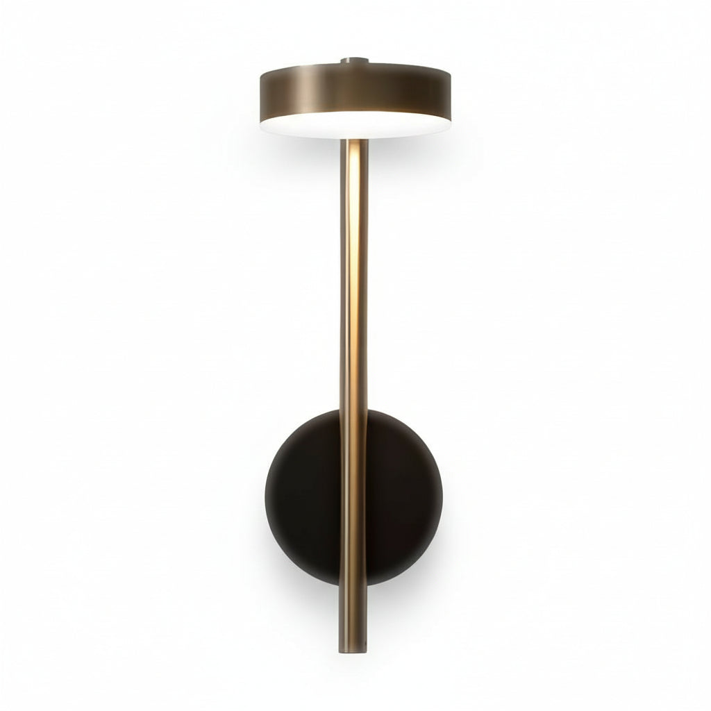 Freyza - Modern Nordic Adjustable LED Wall Sconce – 350° Rotatable Aluminum Reading Light - 12W, Black & Gold