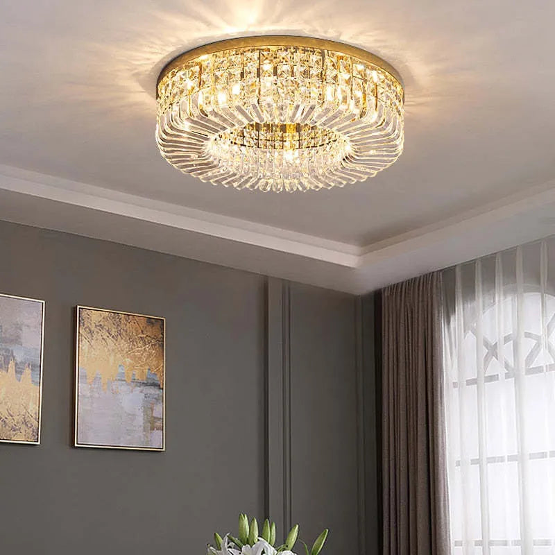 Freyza | Plafonnier encastré en cristal – Chambre, couloir, cuisine