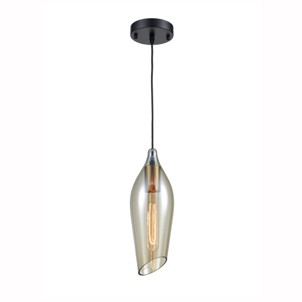 AmberGlow | Contemporary Elegant Single Pendant Light Fixture 1