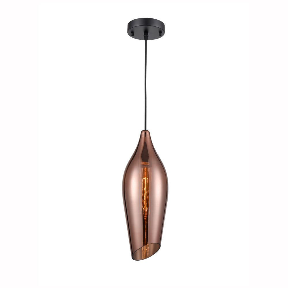 CopperGlow | Stylish Contemporary Single Pendant Light Fixture 1